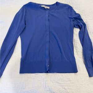 Anne Taylor LOFT  cardigan periwinkle Blue